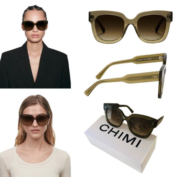 NWT - CHIMI 08 Green Sunglasses (54mm-22mm) - Picture 1 of 10